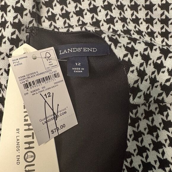 Lands End Women’s Size 12 Sleeveless Red Keyhole Polkadot Dress NWT - Picture 12 of 15